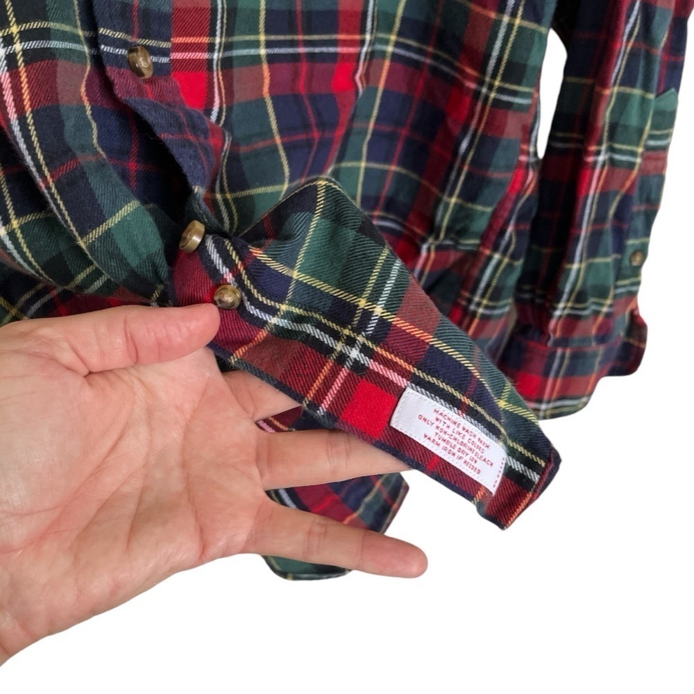 Brooks Brothers 100% cotton flannel button down size L EUC B-8 - Picture 2 of 6